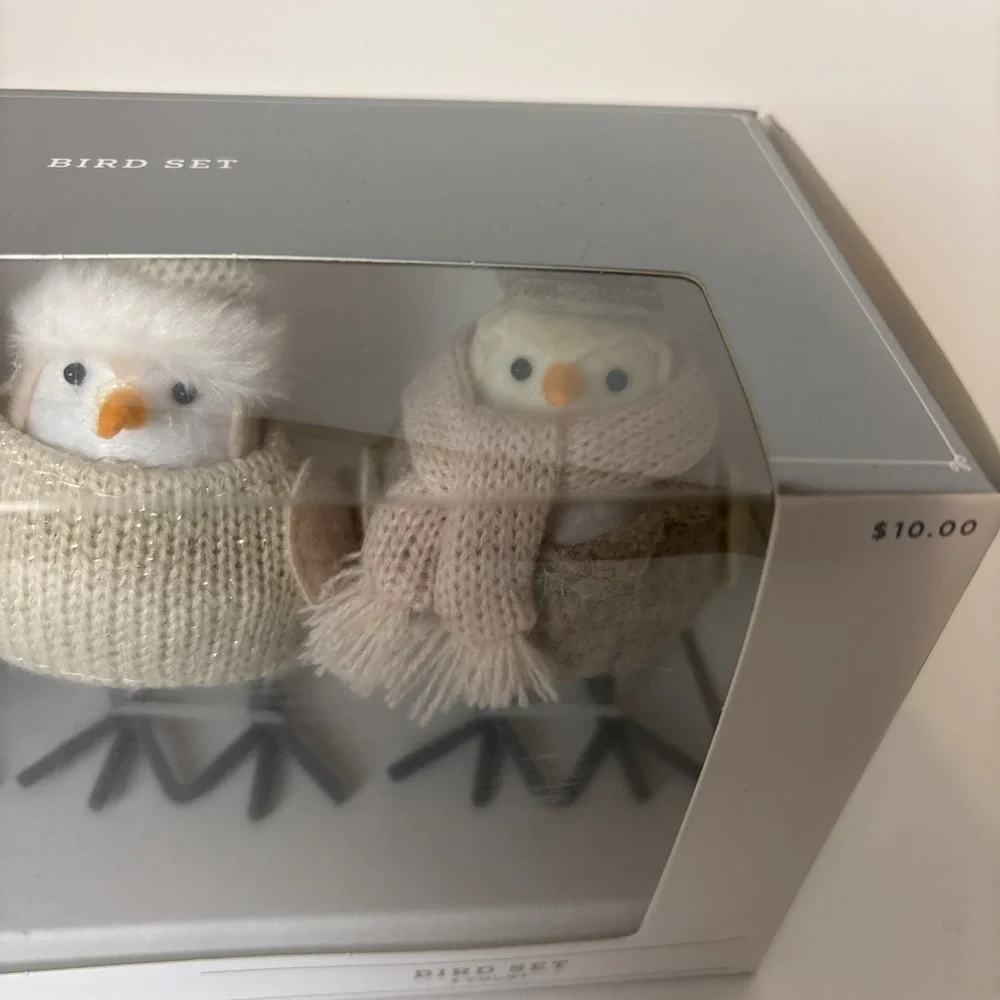 Target Wondershop 2024 Feathery Friends Winter Birds Set Of 3 NIB 3 inch birds